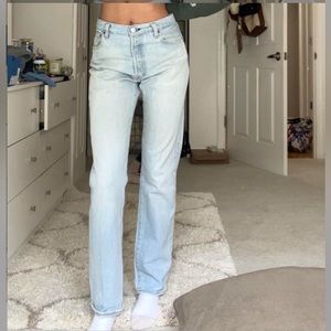 Levi’s 501s light wash denim